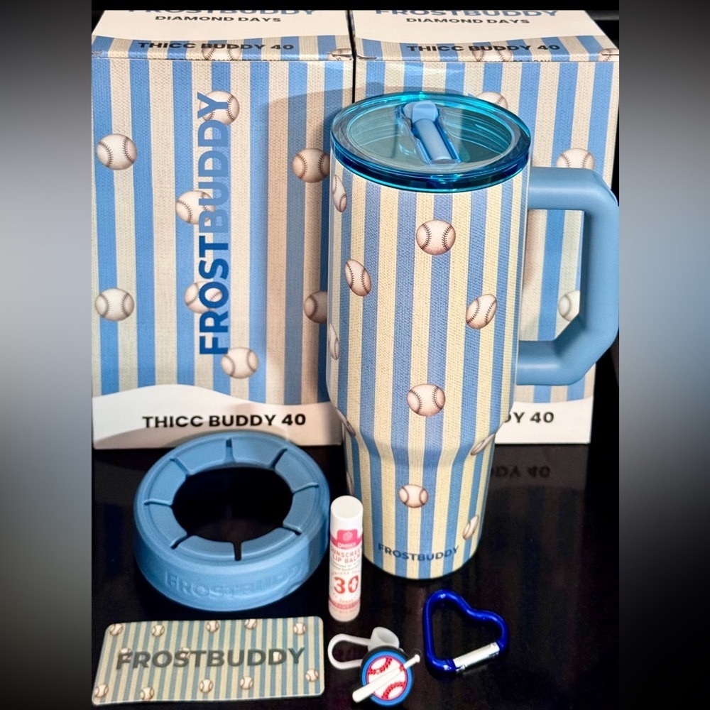 SOLDOUT NOT AVAILABLE FrostBuddyl Diamond Days ThiccBuddy 40oz Tumbler